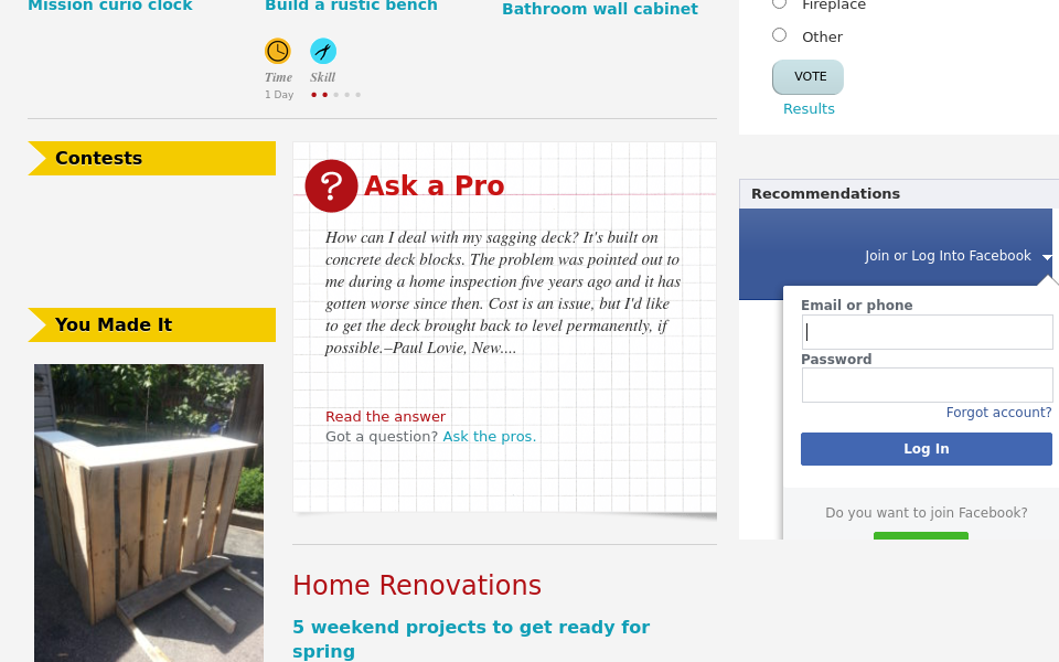canadianhomeworkshop.com/ screen capture