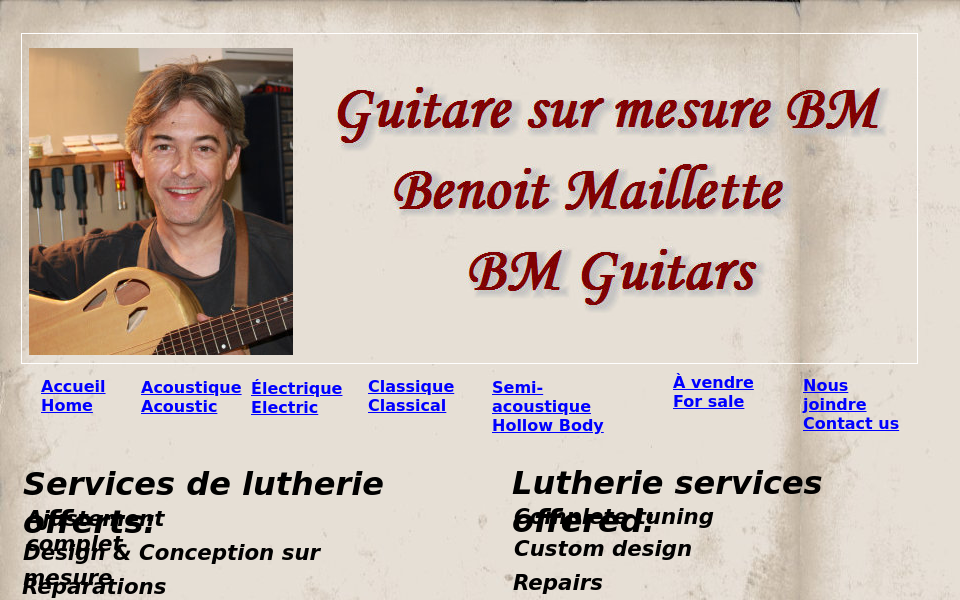 www.guitaresurmesurebm.com/ screen capture