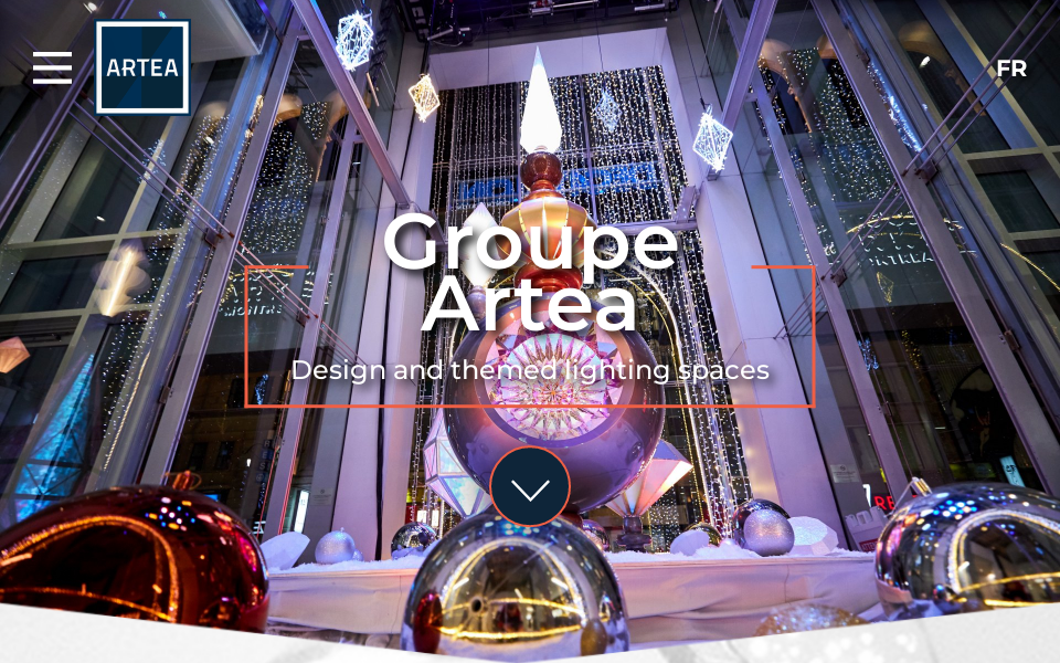 www.groupeartea.com/ screen capture