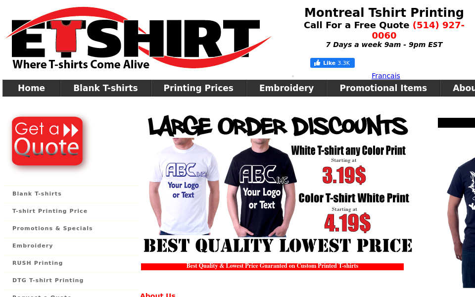 www.etshirt.ca/ screen capture