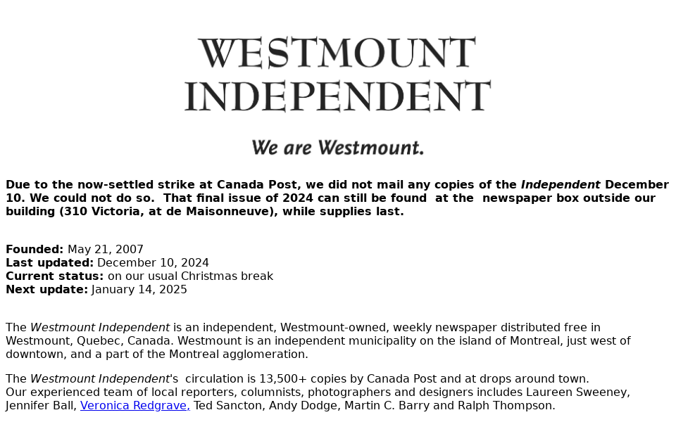 www.westmountindependent.com/ screen capture