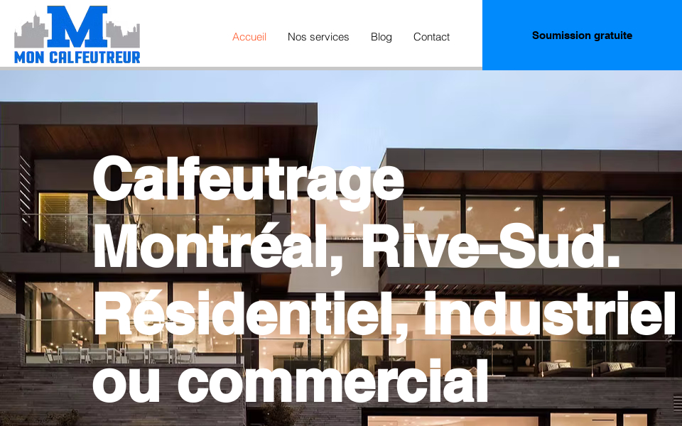 mon-calfeutreur.com/ screen capture