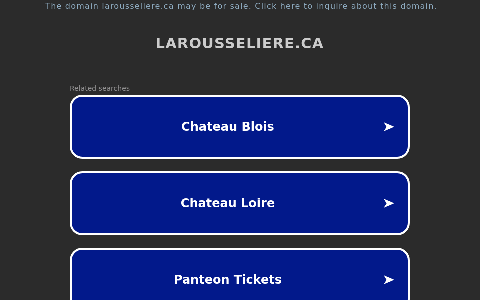 www.larousseliere.ca/ screen capture