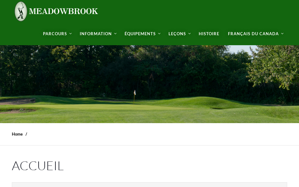 clubdegolfmeadowbrook.com/ screen capture