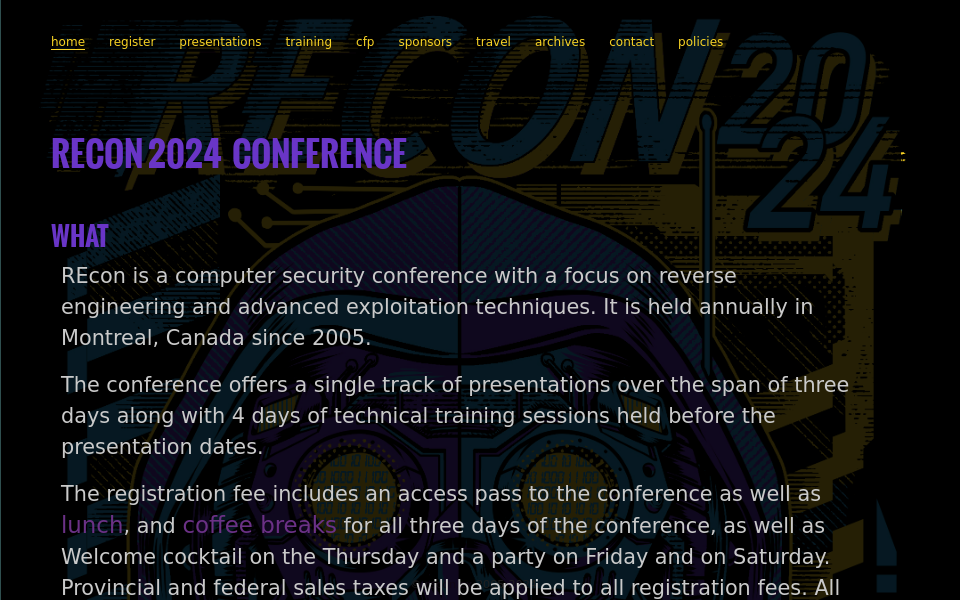 recon.cx/ screen capture