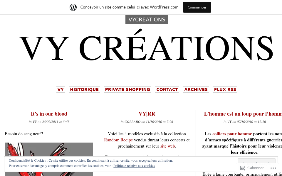 vycreations.wordpress.com/ screen capture