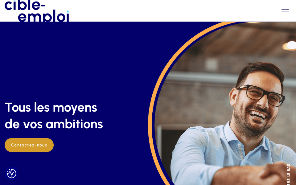 cible-emploi.qc.ca/ screen capture