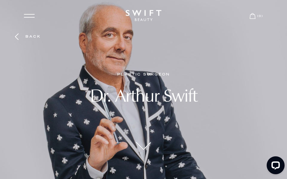 swiftbeauty.com/master/dr-arthur-swift/ screen capture