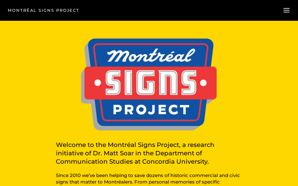 www.montrealsignsproject.ca/ screen capture