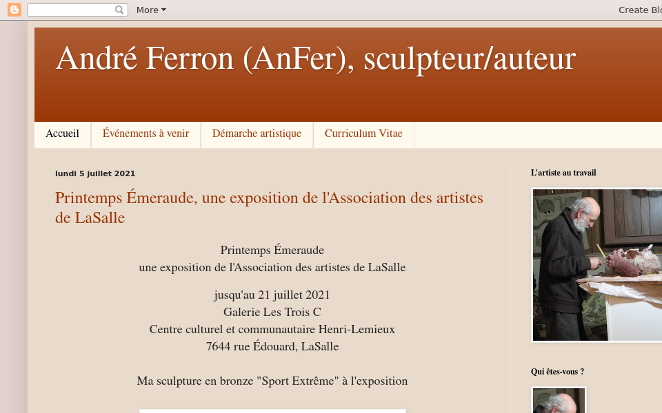 andreferron.blogspot.com/ screen capture