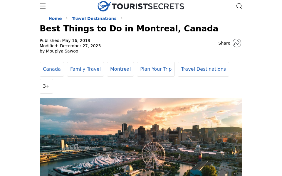 www.touristsecrets.com/destinations/best-things-to-do-in-montreal-canada/ screen capture