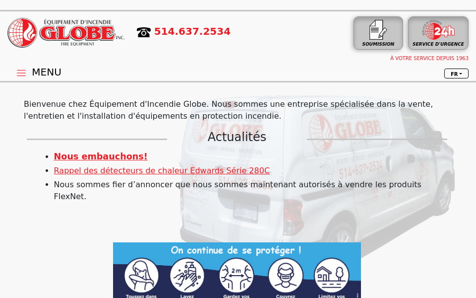 globefire.com/ screen capture