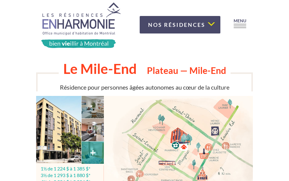 www.residencesenharmonie.qc.ca/residences/residence-le-mile-end screen capture