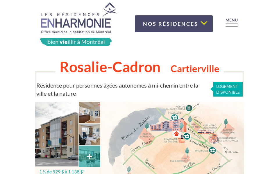 www.residencesenharmonie.qc.ca/residences/residence-rosalie-cadron screen capture