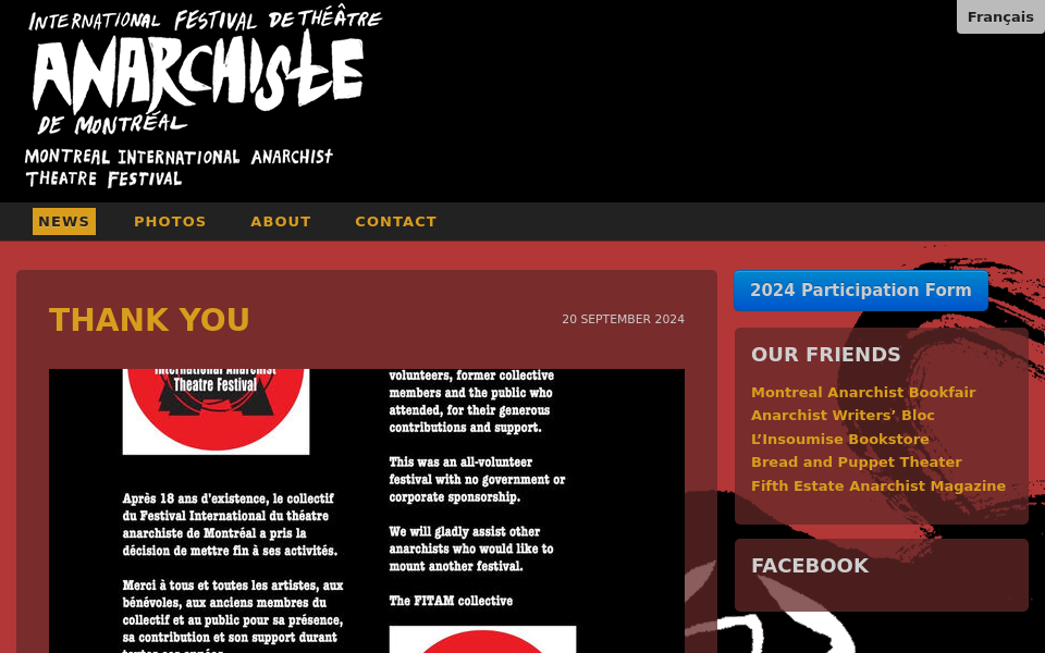 anarchistetheatrefestival.com/ screen capture