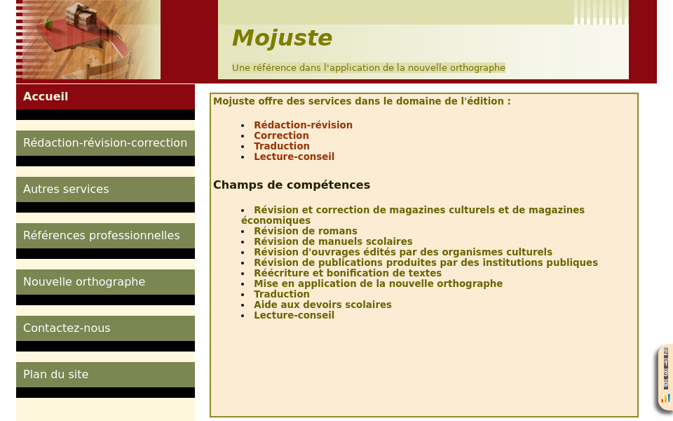 mojuste.mojuste.com/ screen capture