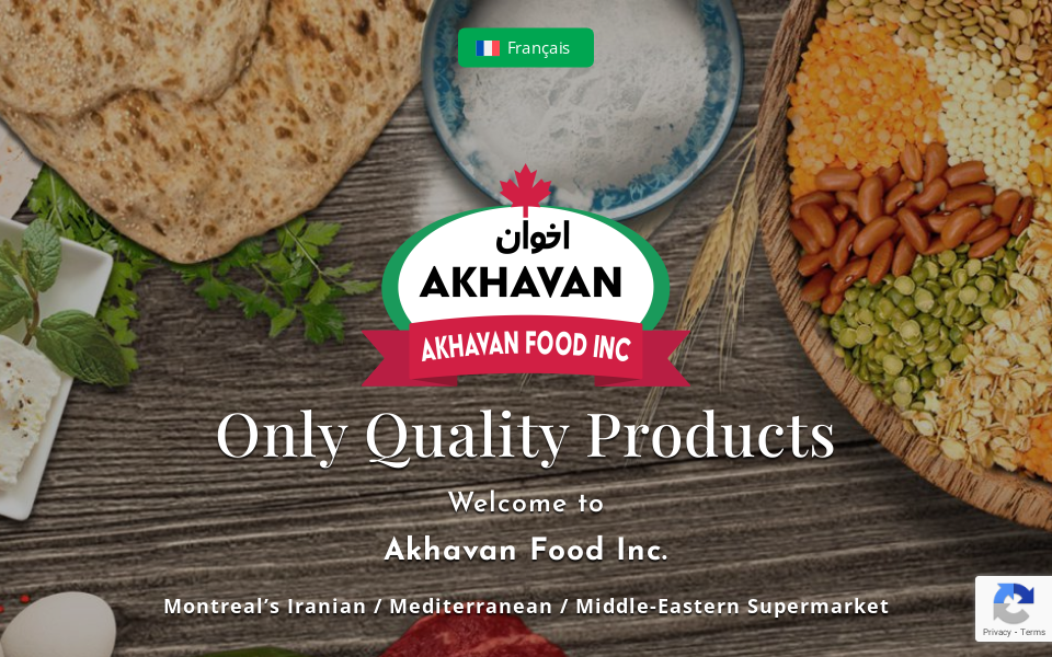 akhavanfood.com/ screen capture