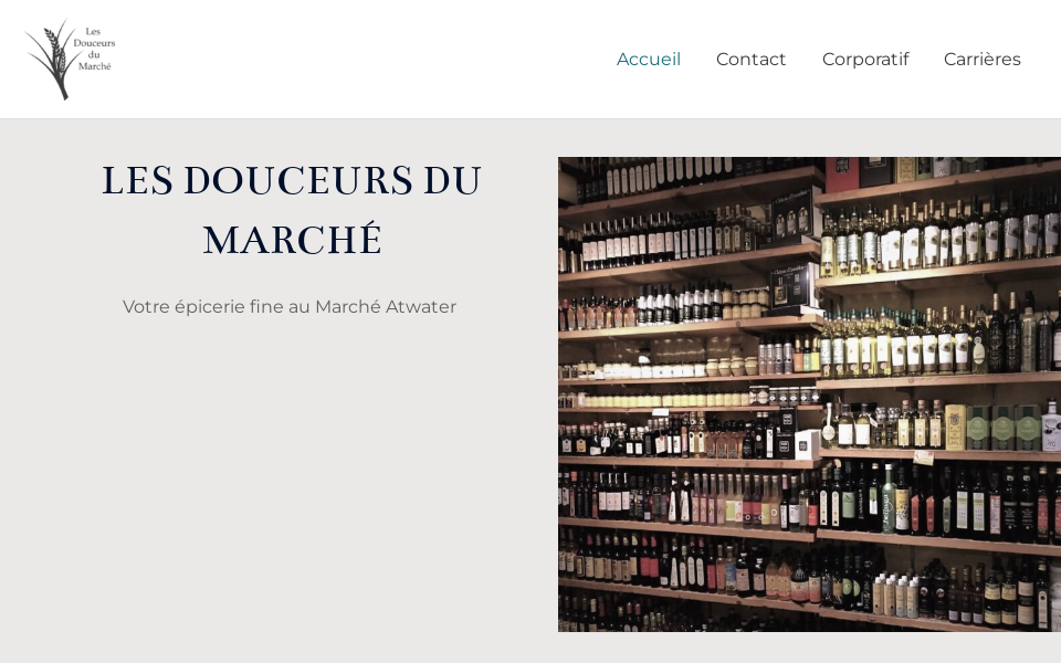 lesdouceursdumarche.ca/ screen capture