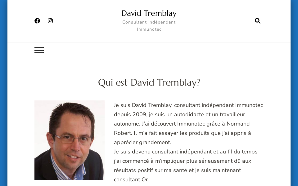 david-tremblay.ca/ screen capture