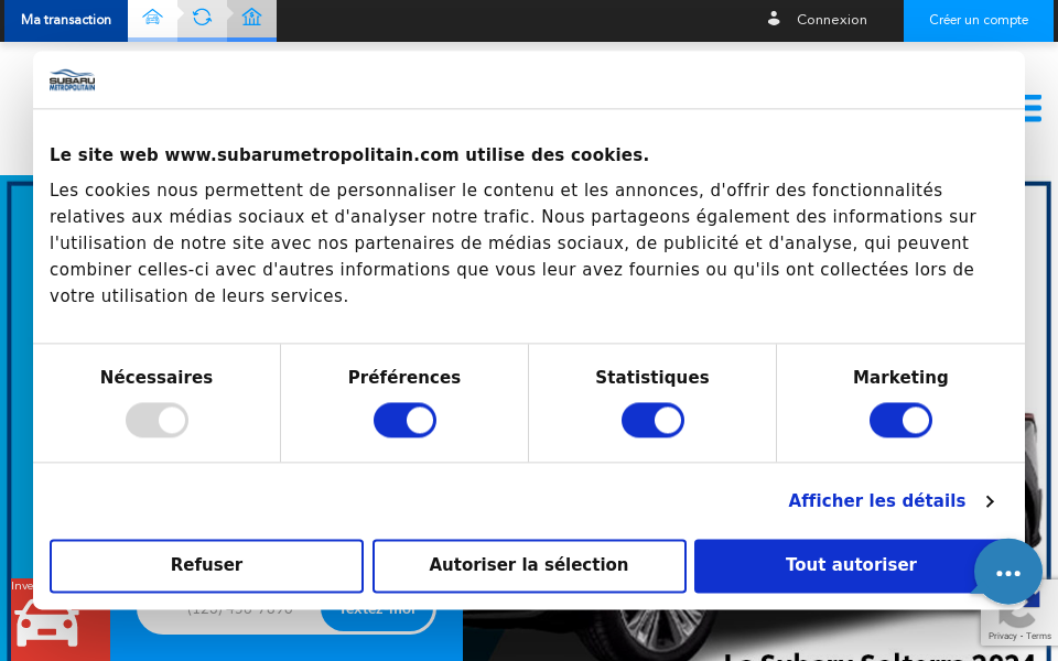 www.subarumetropolitain.com/ screen capture