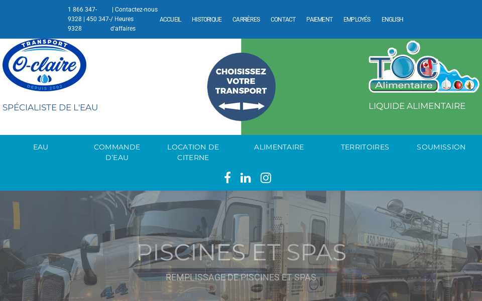 o-claire.com/ screen capture