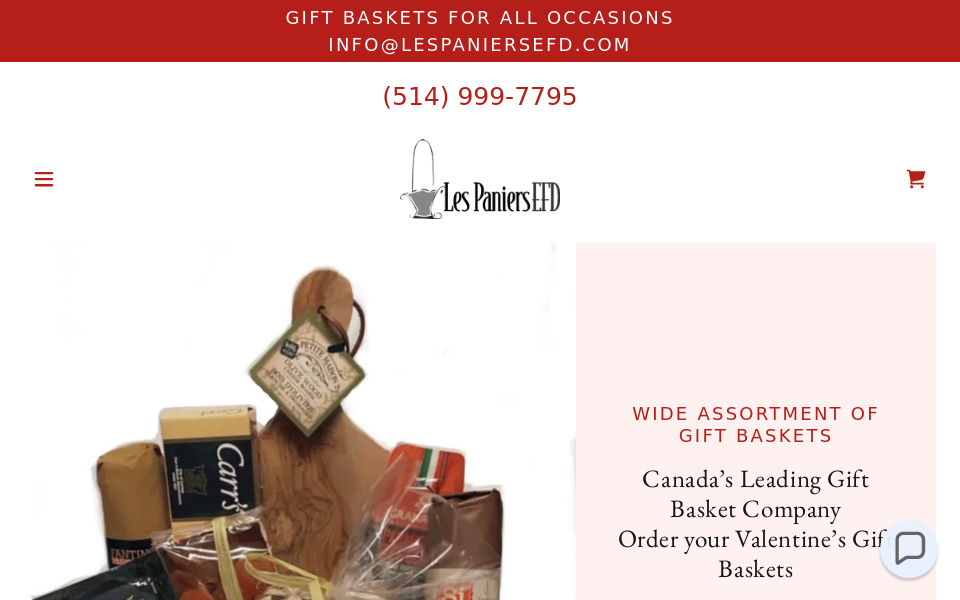 lespaniersefd.com/ screen capture