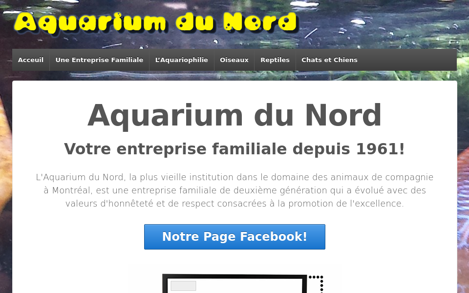 aquariumdunord.ca/ screen capture