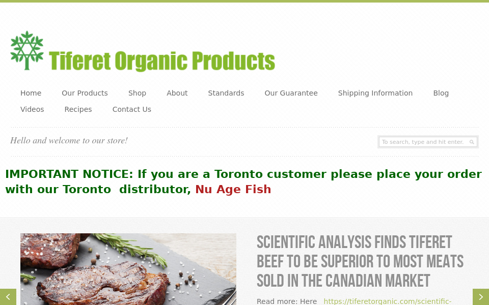 tiferetorganic.com/ screen capture