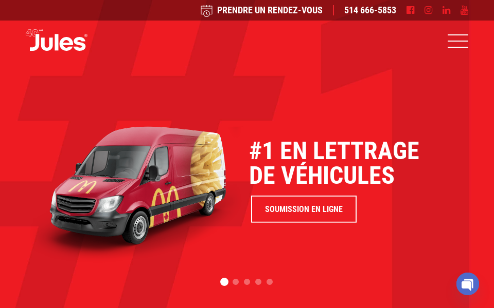 julescommunications.com/ screen capture