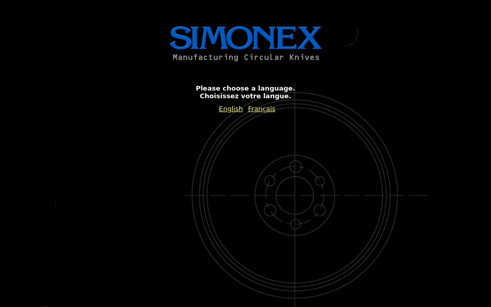 www.simonex.com/ screen capture