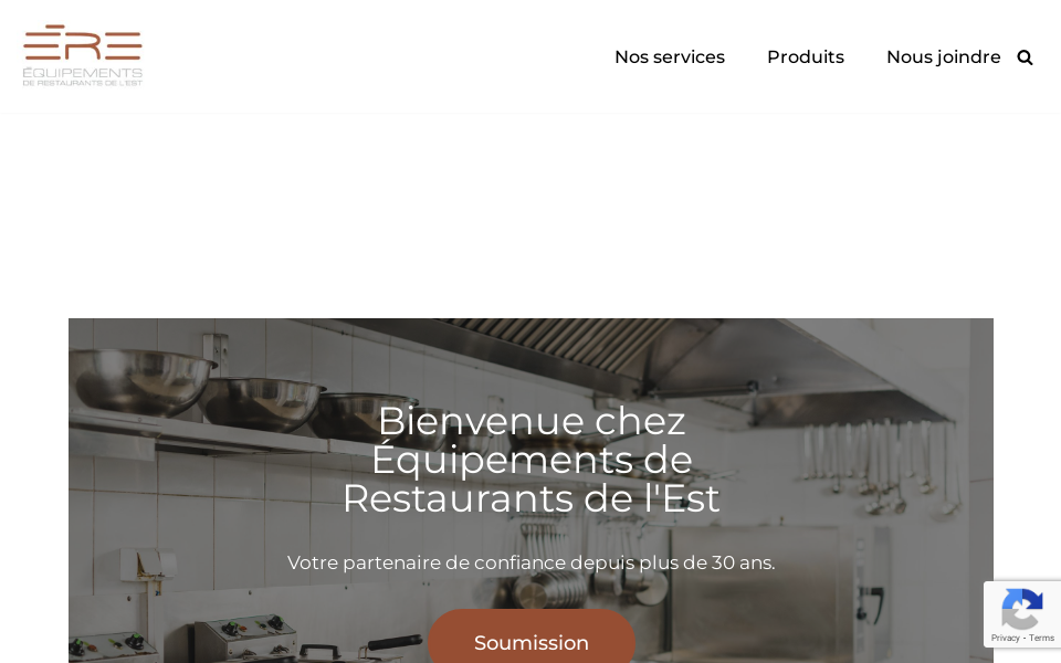 www.equipementsderestaurantsdelest.com/ screen capture