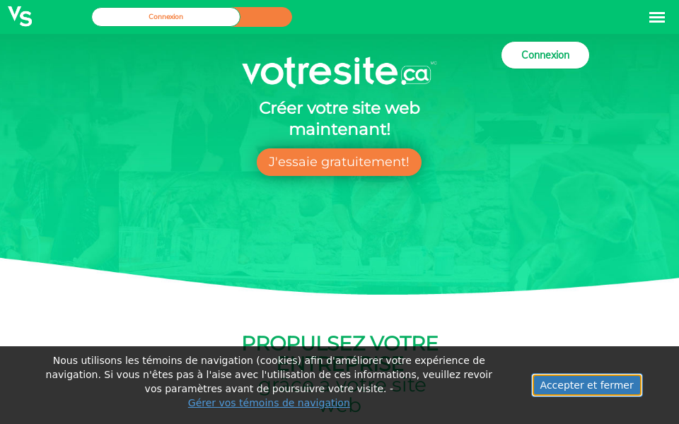 votresite.ca/ screen capture