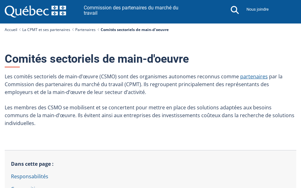 www.cpmt.gouv.qc.ca/reseau-des-partenaires/comites-sectoriels.asp screen capture