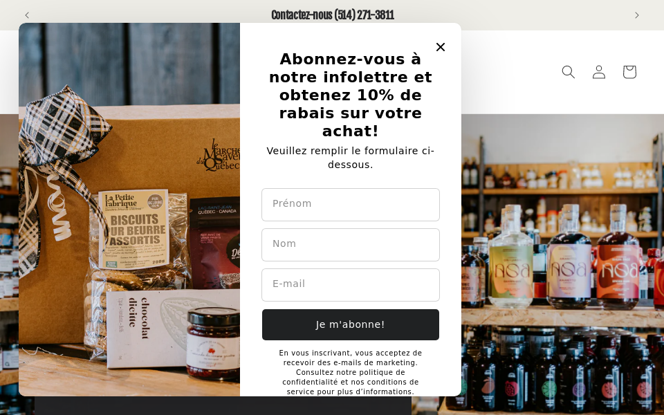 lemarchedessaveurs.com/ screen capture