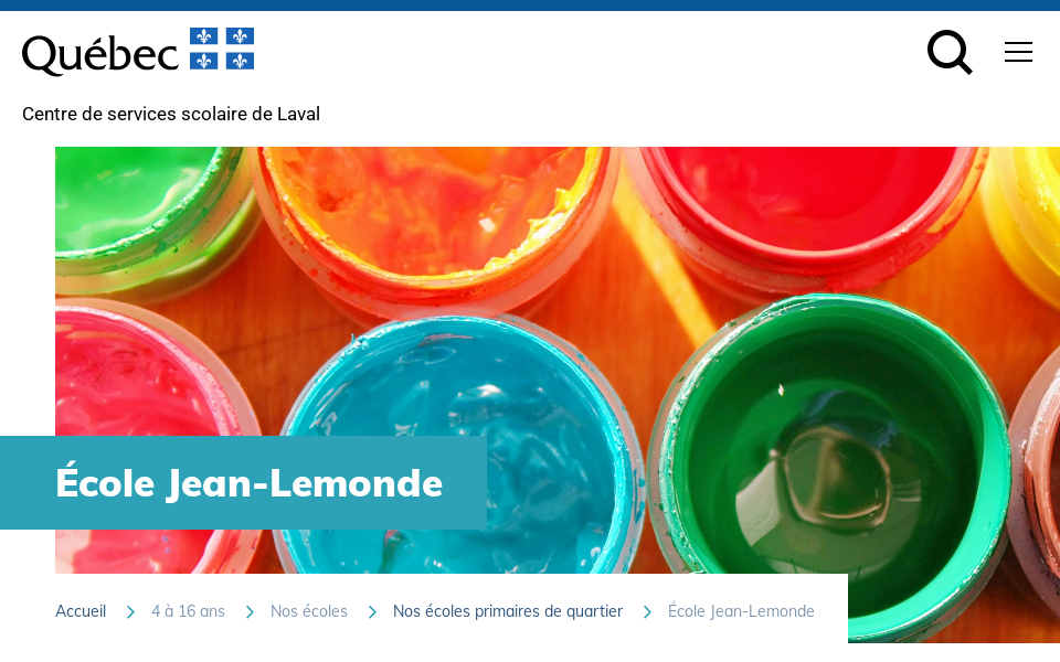 csslaval.gouv.qc.ca/nos-etablissements/ecole-jean-lemonde/ screen capture
