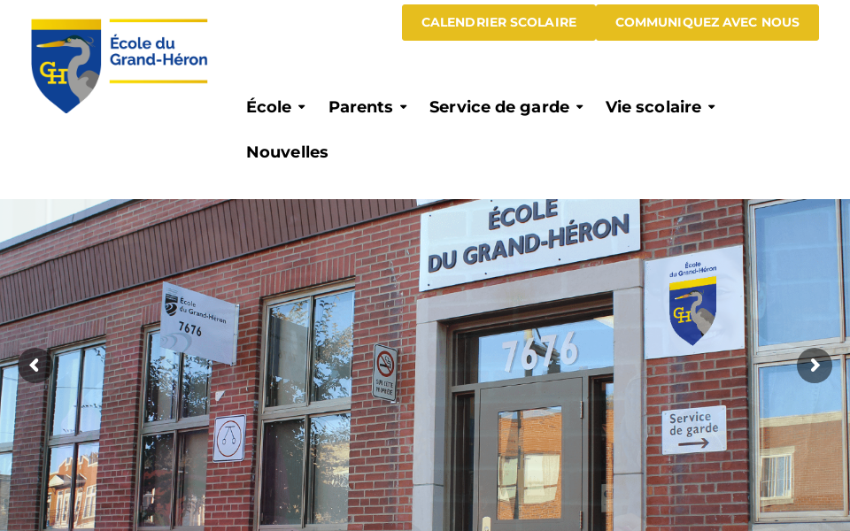 dugrandheron.csmb.qc.ca/ screen capture