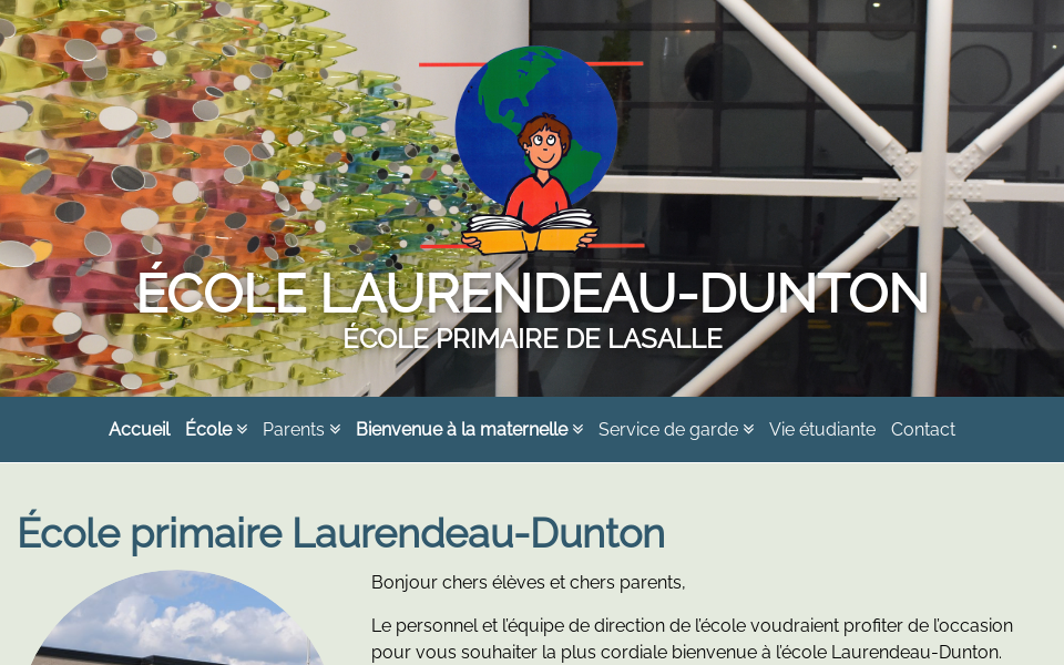 laurendeaudunton.ecolelasalle.com/ screen capture