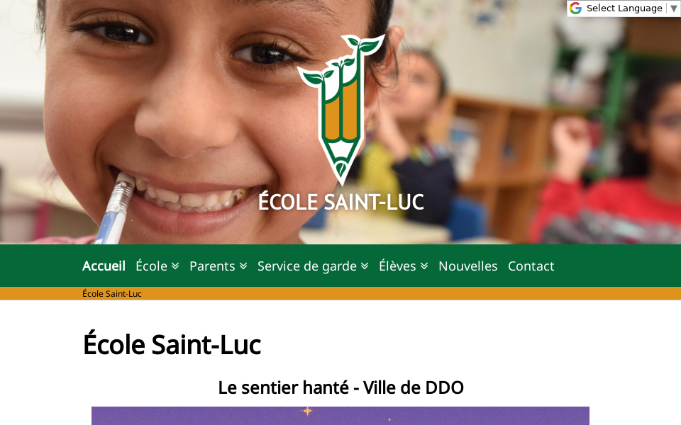 saint-luc.ecoleouestmtl.com/ screen capture