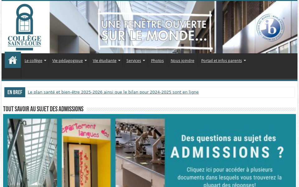 collegesaintlouis.ecolelachine.com/ screen capture