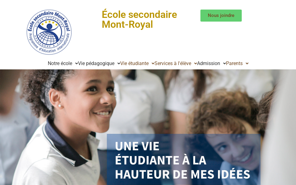 ecolesecondairemontroyal.ca/ screen capture