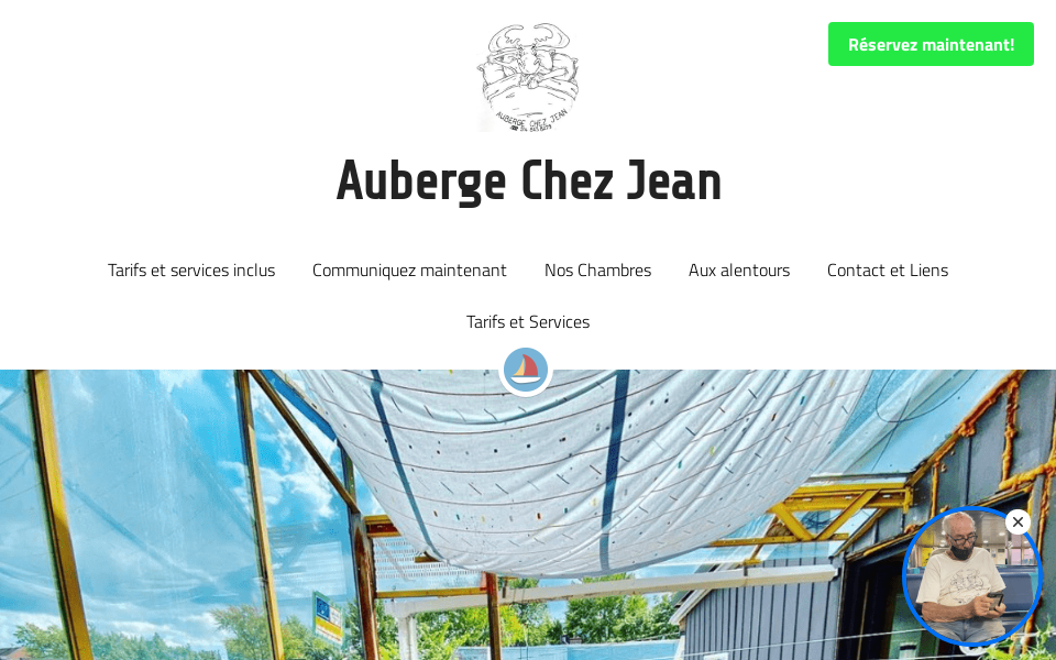 www.aubergechezjean.com/ screen capture
