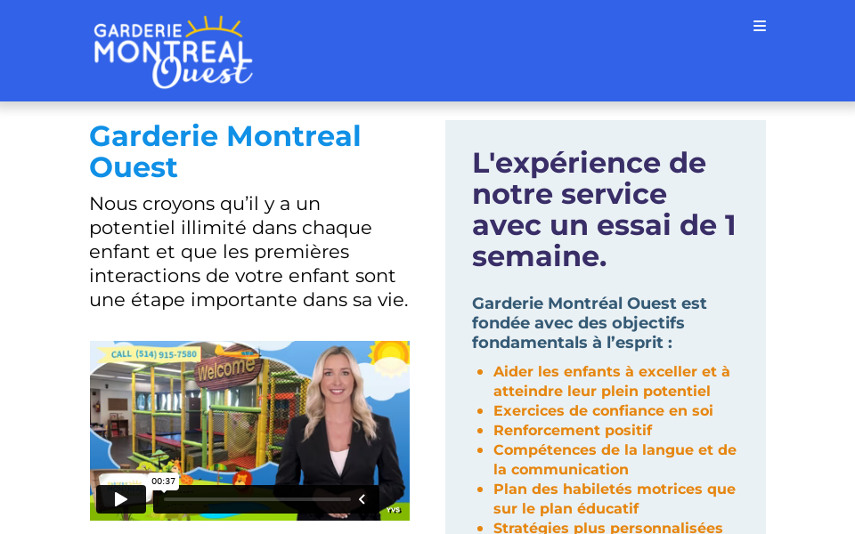 www.daycaremontrealwest.com/garderie-montreal-ouest screen capture