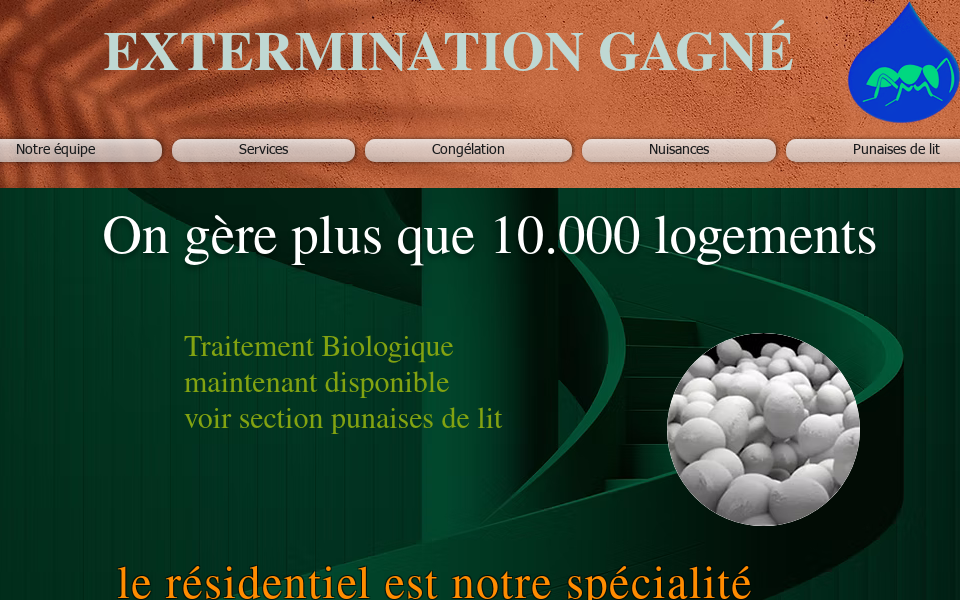 www.gagneextermination.net/ screen capture