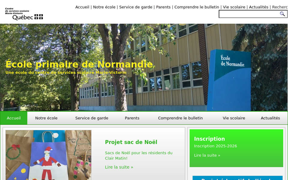 denormandie.ecoles.csmv.qc.ca screen capture