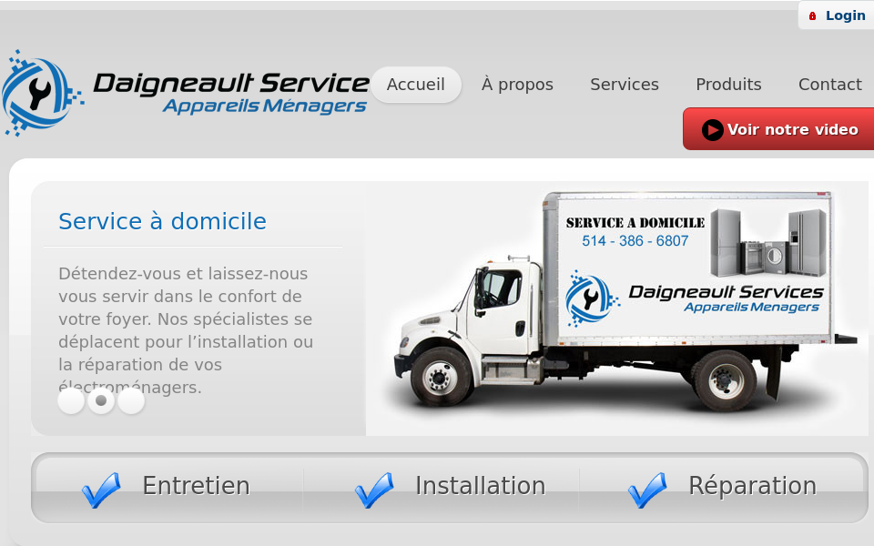 daigneaultservice.com/ screen capture