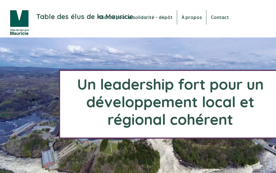 www.tdemauricie.com/ screen capture