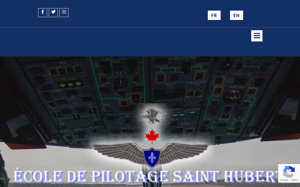 ecoledepilotagesainthubert.com/ screen capture