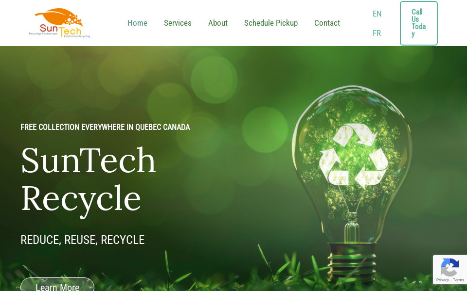 suntechrecycle.com/ screen capture