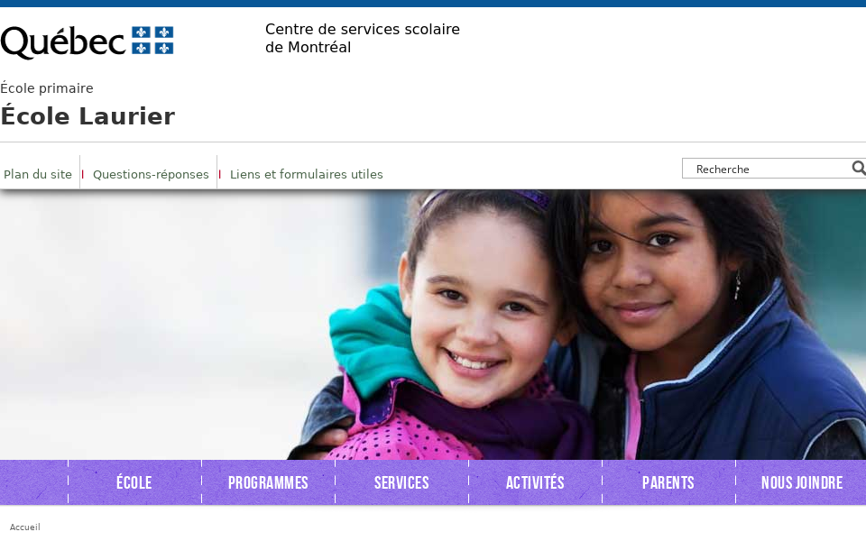 laurier.cssdm.gouv.qc.ca/ screen capture