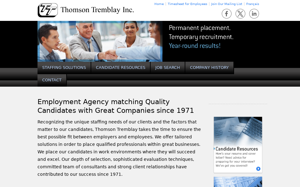 www.thomson-tremblay.com/ screen capture